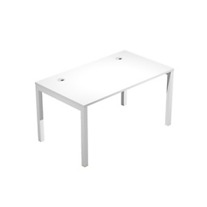 Linea Work Space Scrivania operativa, 140 x 80 x 73 cm, Piano Bianco, Gamba Bianca Linea Work Space Scrivania operativa, 140 x 80 x 73 cm, Piano Bianco, Gamba Bianca