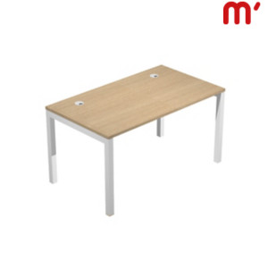 Linea Work Space Scrivania operativa, 140 x 80 x 74,6 cm, Piano Rovere, Gambe metalliche Bianche Linea Work Space Scrivania operativa, 140 x 80 x 74,6 cm, Piano Rovere, Gambe metalliche Bianche