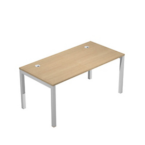 Linea Work Space Scrivania operativa, 160 x 80 x 73 cm, Piano Rovere, Gamba Grigia Linea Work Space Scrivania operativa, 160 x 80 x 73 cm, Piano Rovere, Gamba Grigia