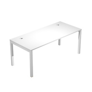 Linea Work Space Scrivania operativa, 180 x 80 x 73 cm, Piano Bianco, Gamba Bianca Linea Work Space Scrivania operativa, 180 x 80 x 73 cm, Piano Bianco, Gamba Bianca