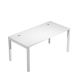 Linea Work Space Scrivania operativa, cm 140 x 80 x 73 h, Piano Bianco, Gamba metal Bianco Linea Work Space Scrivania operativa, cm 140 x 80 x 73 h, Piano Bianco, Gamba metal Bianco
