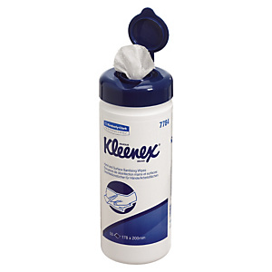 Lingettes désinfectantes Kleenex, boite de 50 lingettes Lingettes désinfectantes Kleenex, boite de 50 lingettes