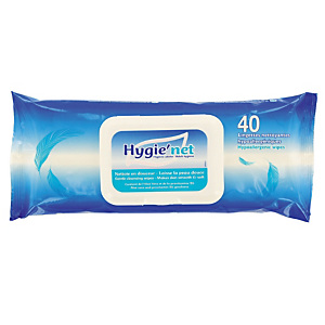 Lingettes Hygie'net, etui de 40 lingettes Lingettes Hygie'net, etui de 40 lingettes