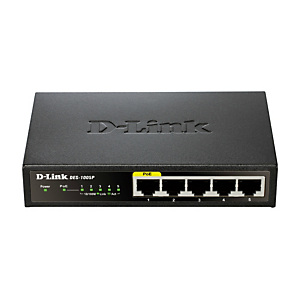 D-Link DES-1005P/E, No administrado, L2, Fast Ethernet (10/100), Bidireccional completo (Full duplex), Energía sobre Ethernet (PoE)