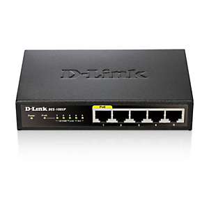 D-Link DES-1005P, Non-géré, Full duplex, Connexion Ethernet, supportant l'alimentation via ce port (PoE)