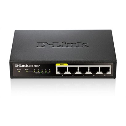 D-Link DES-1005P, Non-géré, Full duplex, Connexion Ethernet, supportant l'alimentation via ce port (PoE)
