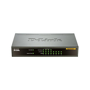 D-Link DES-1008PA, No administrado, Fast Ethernet (10/100), Energía sobre Ethernet (PoE)