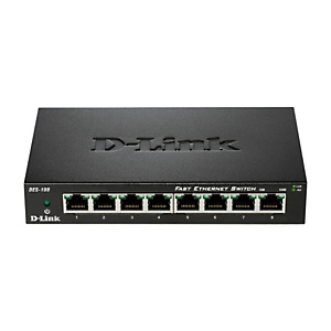 D-Link DES-108, No administrado, Fast Ethernet (10/100), Bidireccional completo (Full duplex) D-Link DES-108, No administrado, Fast Ethernet (10/100), Bidireccional completo (Full duplex)