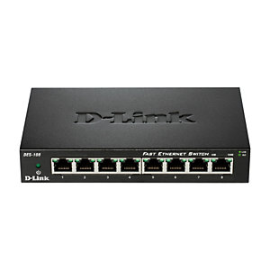 D-Link DES-108, Non-géré, Fast Ethernet (10/100), Full duplex