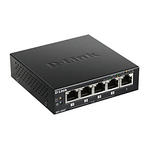 D-Link DGS-1005P, Non-géré, L2, Gigabit Ethernet (10/100/1000), Full duplex, Connexion Ethernet, supportant l'alimentation via ce port (PoE), Montage