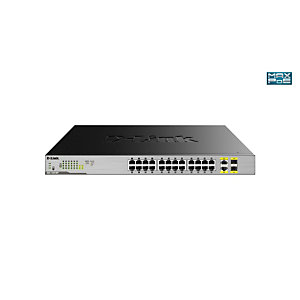 D-Link DGS-1026MP, No administrado, Gigabit Ethernet (10/100/1000), Energía sobre Ethernet (PoE)