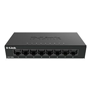D-Link DGS-108GL, No administrado, Gigabit Ethernet (10/100/1000) DGS-108GL/E
