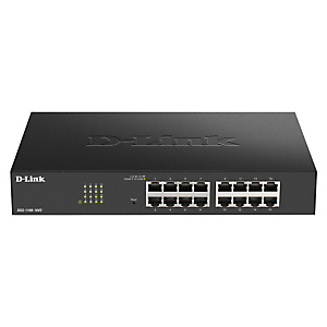 D-Link DGS-1100-16V2, Géré, L2, Gigabit Ethernet (10/100/1000), Full duplex, Grille de montage