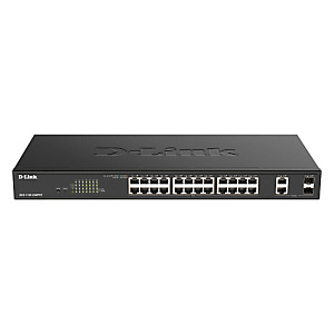 D-Link DGS-1100-26MPV2, Gestionado, L2, Gigabit Ethernet (10/100/1000), Bidireccional completo (Full duplex), Energía sobre Ethernet (PoE), Montaje en rack