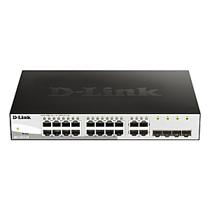 D-Link DGS-1210-20, Géré, L2, Gigabit Ethernet (10/100/1000), Full duplex, Grille de montage, 1U D-Link DGS-1210-20, Géré, L2, Gigabit Ethernet (10/100/1000), Full duplex, Grille de montage, 1U