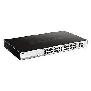 D-Link DGS-1210-24P, Géré, L2, Gigabit Ethernet (10/100/1000), Connexion Ethernet, supportant l'alimentation via ce port (PoE), Grille de montage D-Link DGS-1210-24P, Géré, L2, Gigabit Ethernet (10/100/1000), Connexion Ethernet, supportant l'alimentation via ce port (PoE), Grille de montage
