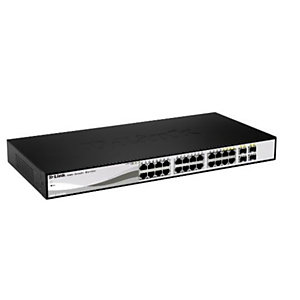 D-Link DGS-1210-26, Géré, L2, Gigabit Ethernet (10/100/1000), Grille de montage, 1U