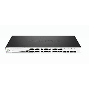 D-Link DGS-1210-28MP, Gestionado, L2, Gigabit Ethernet (10/100/1000), Energía sobre Ethernet (PoE), Montaje en rack, 1U