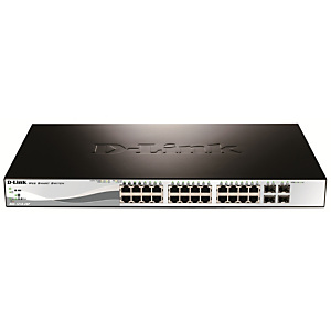 D-Link DGS-1210-28P, Gestionado, L2, Bidireccional completo (Full duplex), Energía sobre Ethernet (PoE), Montaje en rack, 1U D-Link DGS-1210-28P, Gestionado, L2, Bidireccional completo (Full duplex), Energía sobre Ethernet (PoE), Montaje en rack, 1U