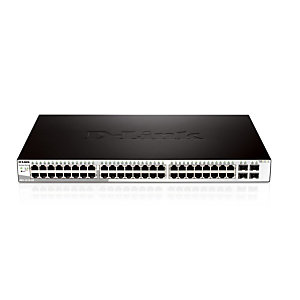 D-Link DGS-1210-52, Géré, L2, Gigabit Ethernet (10/100/1000), Full duplex, Grille de montage, 1U