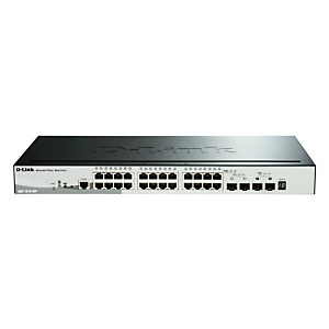 D-Link DGS-1510-28P, Géré, L3, Gigabit Ethernet (10/100/1000), Full duplex, Connexion Ethernet, supportant l'alimentation via ce port (PoE), Grille de D-Link DGS-1510-28P, Géré, L3, Gigabit Ethernet (10/100/1000), Full duplex, Connexion Ethernet, supportant l'alimentation via ce port (PoE), Grille de