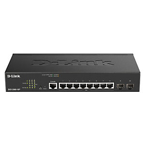 D-Link DGS-2000-10P, Gestionado, L2/L3, Gigabit Ethernet (10/100/1000), Energía sobre Ethernet (PoE), Montaje en rack, 1U