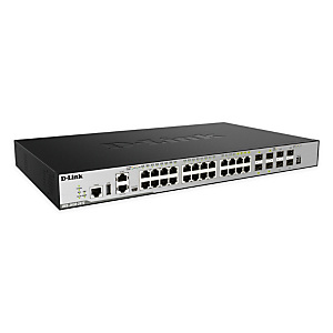 D-Link DGS-3630-28TC, Géré, L3, Gigabit Ethernet (10/100/1000), Full duplex, Grille de montage, 1U D-Link DGS-3630-28TC, Géré, L3, Gigabit Ethernet (10/100/1000), Full duplex, Grille de montage, 1U