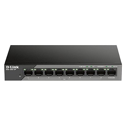 D-Link DSS-100E-9P, No administrado, Fast Ethernet (10/100), Energía sobre Ethernet (PoE) - 1