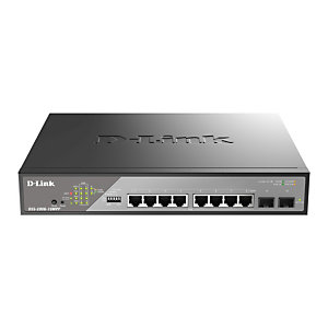 D-Link DSS-200G-10MPP/E, Gestionado, Gigabit Ethernet (10/100/1000), Bidireccional completo (Full duplex), Energía sobre Ethernet (PoE), 1U