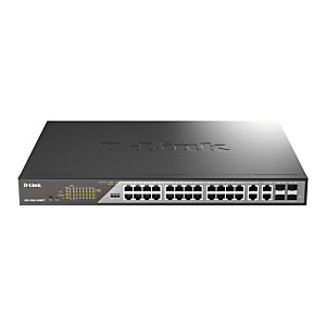 D-Link DSS-200G-28MP/E, Gestionado, Gigabit Ethernet (10/100/1000), Bidireccional completo (Full duplex), Energía sobre Ethernet (PoE), 1U D-Link DSS-200G-28MP/E, Gestionado, Gigabit Ethernet (10/100/1000), Bidireccional completo (Full duplex), Energía sobre Ethernet (PoE), 1U