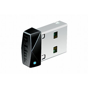 D-Link DWA-121, Sans fil, USB, WLAN, Wi-Fi 4 (802.11n), 150 Mbit/s, Noir