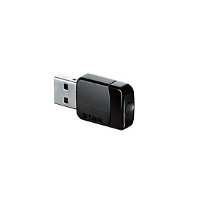 D-Link DWA-171, Inalámbrico, USB, WLAN, Wi-Fi 5 (802.11ac), 433 Mbit/s, Negro D-Link DWA-171, Inalámbrico, USB, WLAN, Wi-Fi 5 (802.11ac), 433 Mbit/s, Negro