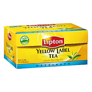 Lipton Tè deteinato Yellow label (confezione 50 bustine)