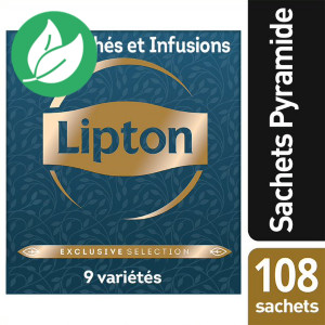 Lipton Exclusive Selection Coffret Thés et Infusions - 108 sachets pyramide