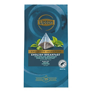 Lipton Exclusive Selection Thé English breakfast - 25 sachets fraîcheur