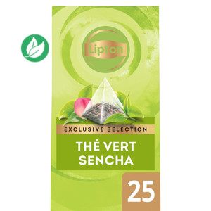 Lipton Exclusive Selection Thé vert Sencha 25 sachets pyramides