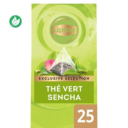 Lipton Exclusive Selection Thé vert Sencha 25 sachets pyramides - 1