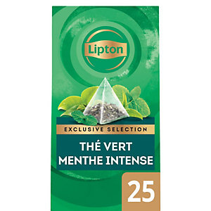 LIPTON Exclusive Selections thé vert menthe  - Paquet 25 sachets