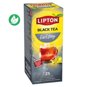 Lipton Feel Good Selection Thé Noir Earl Grey - 25 sachets fraîcheur Lipton Feel Good Selection Thé Noir Earl Grey - 25 sachets fraîcheur