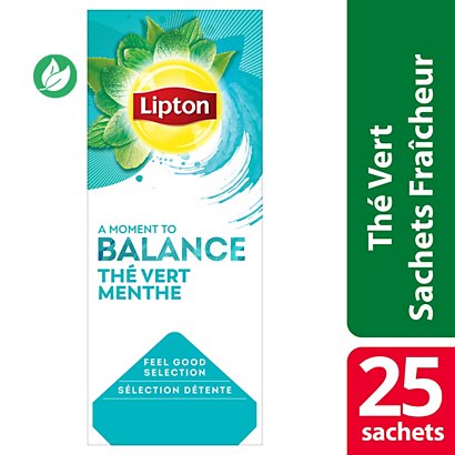 Lipton Feel Good Selection Thé Vert Menthe - 25 sachets fraîcheur - 1