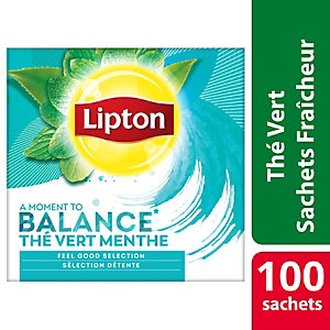 Lipton Thé vert, menthe, sachet, 1,5 g