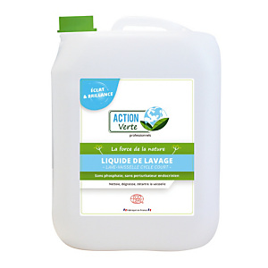 Liquide lave-vaisselle cycle court écologique HACCP Action Verte 10 kg Liquide lave-vaisselle cycle court écologique HACCP Action Verte 10 kg