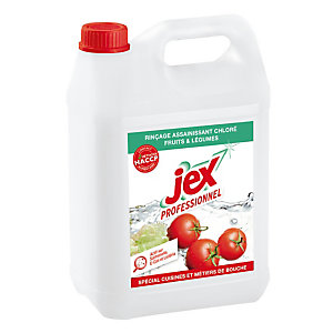 Liquide de rinçage assainissant pour fruits et légumes HACCP Jex 5 L