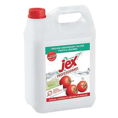 Liquide de rinçage assainissant pour fruits et légumes HACCP Jex 5 L - 1