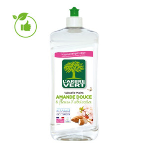Liquide vaisselle écologique 2 en 1 L'Arbre Vert amande douce 750 ml Liquide vaisselle écologique 2 en 1 L'Arbre Vert amande douce 750 ml