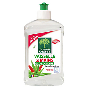 Liquide vaisselle écologique L'Arbre Vert Aloé véra 500 ml Liquide vaisselle écologique L'Arbre Vert Aloé véra 500 ml