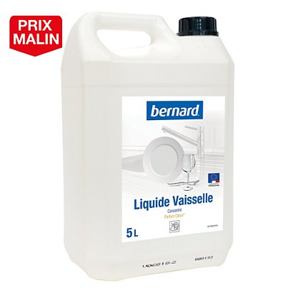 Liquide vaisselle dégraissant pH neutre Bernard citron 5 L - 1