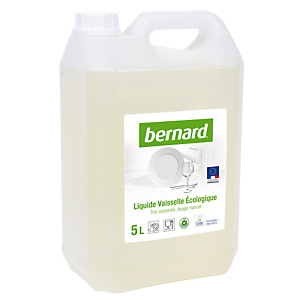Liquide vaisselle main écologique professionnel Bernard, bidon de 5 L. Liquide vaisselle main écologique professionnel Bernard, bidon de 5 L.