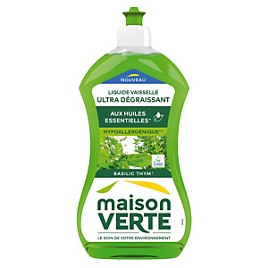 Liquide vaisselle Maison verte thym-basilic 500 ml Liquide vaisselle Maison verte thym-basilic 500 ml