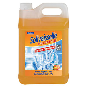 Liquide vaisselle désinfectant Solivaisselle Solipro agrumes 5 L